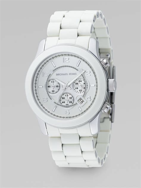 michael kors white watch mens bracelets|mk bracelet clearance.